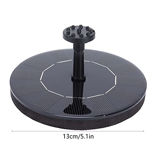 Fuente solar LED para baño de pájaros, fuente solar con bomba de fuente solar para jardín, baño de pájaros, estanque, piscina, peceras al aire libre 2