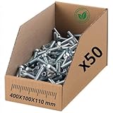 💪 Robuste et résistant – En carton simple cannelure PC20, supporte jusqu’à 6,21 kg selon la taille du bac, parfait pour un usage professionnel ou personnel.