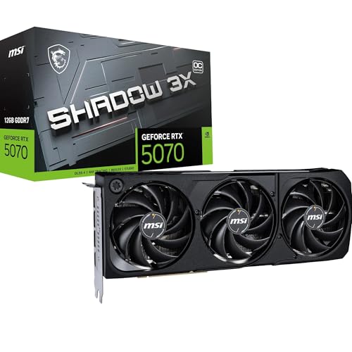 Carte graphique MSI GeForce RTX 5070 12 Go GDDR7 DLSS 4 HDMI 2.1b PCIe 5 - vue 3