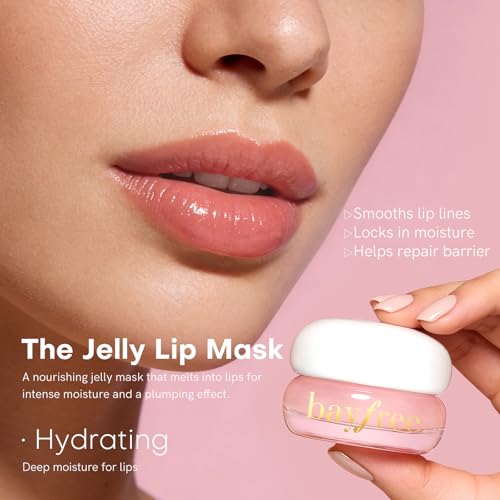 bayfree Favorites Travel Dewy Skin & Lips Plump Set, Hydrating Korean Skin Care Set with Rice-Essence Wash, Water Cream & Lip Mask, Gentle Vegan Skincare Gift Set for Girls Women, Glowing Skin