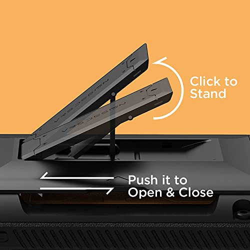 Vrs Design Damda Glide Hybrid Phone Case For Iphone 12 Pro Max, With [4 Cards] Sturdy [Semi Auto] Credit Card Holder Slot Wallet And Kickstand For Iphone 12 Pro Max 6.7 Inch(2020) (Black) #TOP4