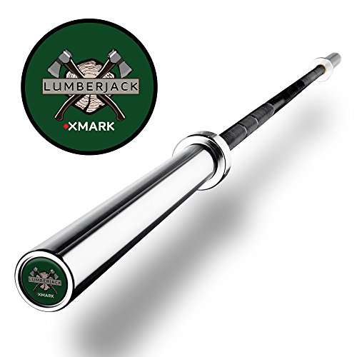 Xmark Lumberjack Weight Bar, 7’ Olympic Bar, Barbell Bar, Strength Training Bar, Weightlifting Bar, Olympic Barbell, Use With 2” Olympic Weight Plates, Perfect For Home Gyms #TOP1