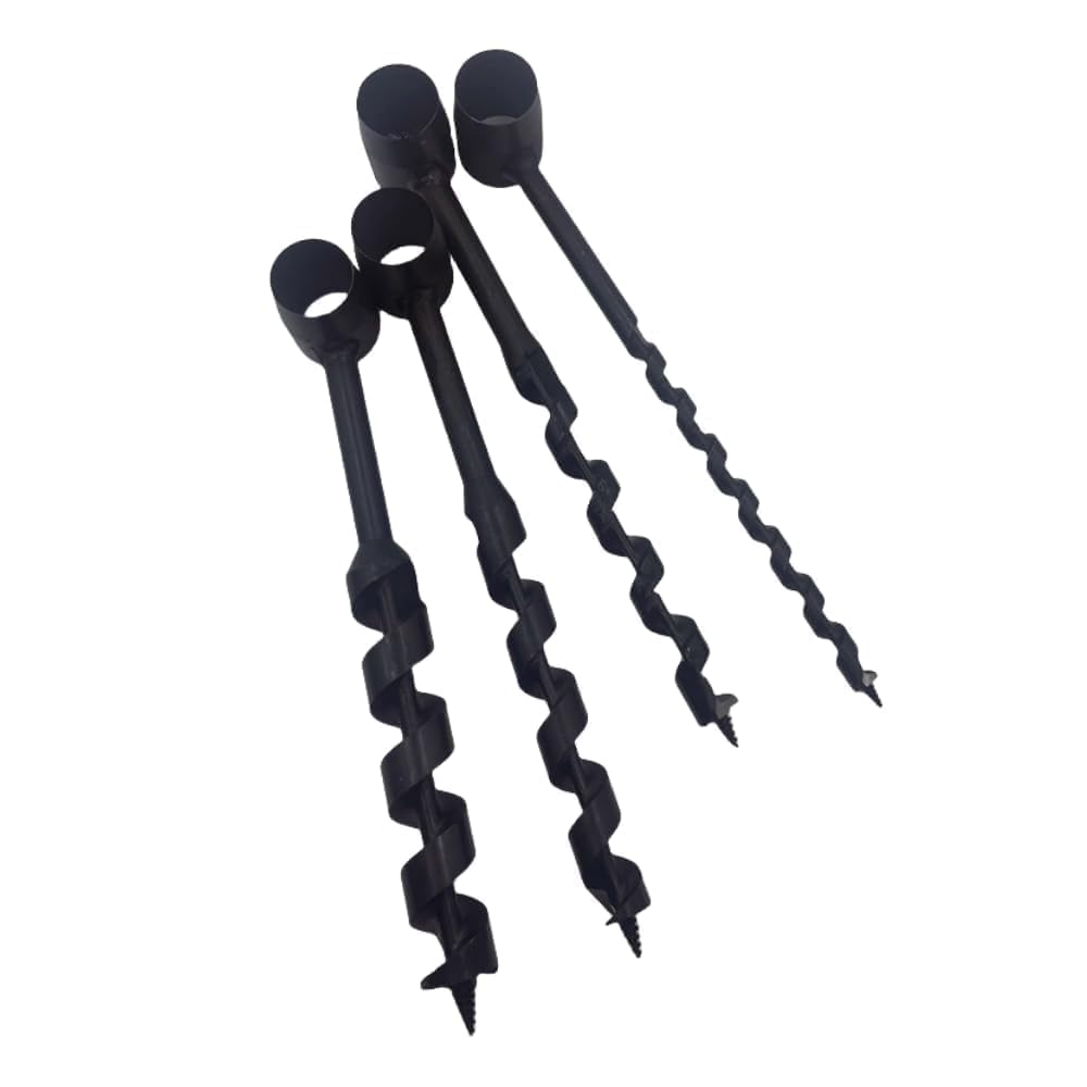 4PCS Hand Auger Wood Drill, Bushcraft Gear Hand Drill Survival Tools, Scotch Eye Wood Auger Hand Drill Bushcraft Tool for Camping,Outdoor,Hiking,Woodworking