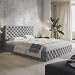 Produktbild MOTIVENA Dalia Chesterfield Polsterbett 180x200 mit Bettkasten, Chesterfield Bett 180x200 mit Stauraum, Bett Kopfteil Samt, ohne Matratze, Bett Samt, Polsterbett 180x200 Grau Hellgrau