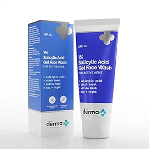 The Derma Co 1% Salicylic Acid Gel Face Wash With Salicylic Acid & Witch Hazel For Active Acne – 100 Ml(Dermaco)