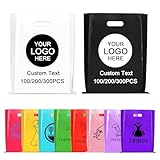 ZEXUPER 300 bolsas personalizadas con logotipo, bolsas de regalo de plástico personalizadas a todo color para pequeñas empresas, tiendas de ropa, supermercados y eventos de fiesta, venta al por mayor