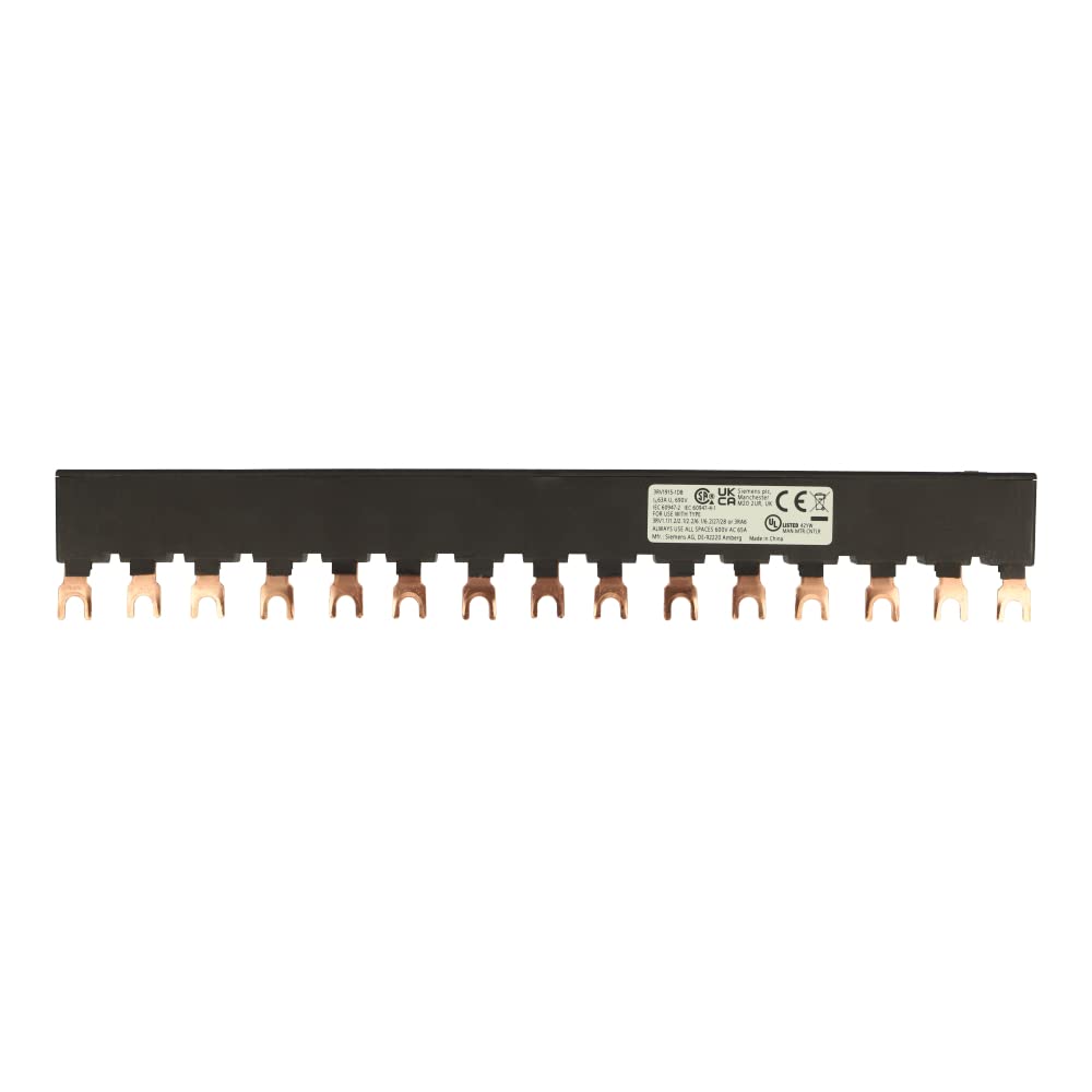 3RV1915-1DB | SIEMENS 3-Phase BUSBARS Modular SPACING 45 MM for 5 SWITCHES Fork Shape Connections