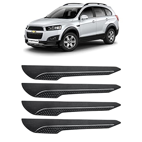 Image of AOSIS-Car Bumper Protector /Bumper Guard for Chevrolet Captiva with Single Chrome Stripe (4-Pcs)