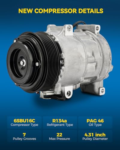 Image of PHILTOP CO11584C Air Conditioner AC Compressor with Clutch for Lexus IS250 2006-2013 2.5L,IS350 2006-2010, 2011-2013 3.5L,GS350 2007-2011 3.5L,GS300 2006 3.0L