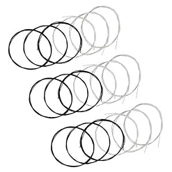 Classical Guitar Strings 3 full sets with Black Nylon for E-1st B-2nd G-3rd and Nylon Core Silver-Plated Copper Wound for D-4th A-5th E-6th - Les Beatles, Paul McCartney, John Lennon, RIngo Starr, George Harrison