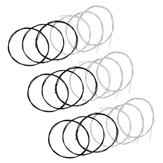 Classical Guitar Strings 3 full sets with Black Nylon for E-1st B-2nd G-3rd and Nylon Core Silver-Plated Copper Wound for D-4th A-5th E-6th - Les Beatles, Paul McCartney, John Lennon, RIngo Starr, George Harrison