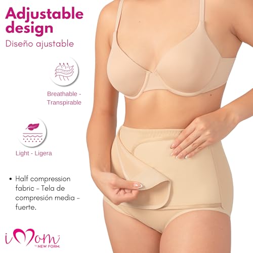 Image of NEWFORM iMom Postpartum Belly Band - Tummy Control Underwear for Women High C Section Recovery Fajas Postparto para Mujer