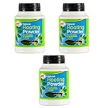 Natural Rooting Powder for Plants – Organic Plant Hormone for Stronger Root Development, Fast Growth, & Healthy Transplants – Ideal for Cuttings, Vegetables, & Indoor/Outdoor Plants (Pack of 3)