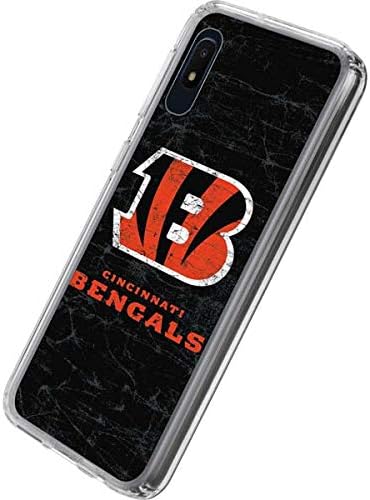 Skinit Clear Phone Case Compatible with Galaxy A10e - Officially Licensed NFL Cincinnati Bengals - Distressed Design