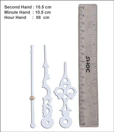 Image of Ajanta Mfg. Ormove Quartz Battery Operated Plastic Ticking Wall Clock Machine with Antique Needle Hands for Wall Clock (55 x 55 x 16mm) (White)