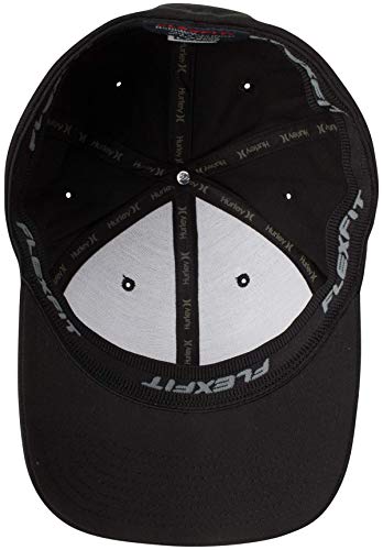 Hurley Men's Baseball Cap - Corp Stretch Fitted Hat, Size Small-Medium, Black #TOP3