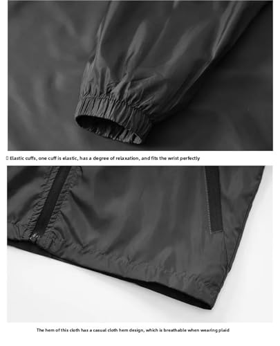 Chaqueta para hombre con protección solar UPF ultraligera miniatura 4