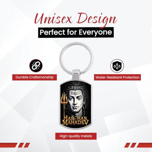 Image of Stylish Metal Keychains with Permanent Glossy Print - Inspirational Quotes & Spiritual Designs - Perfect Key chains for loved ones, Personal Use, Gifts & Return Gifts