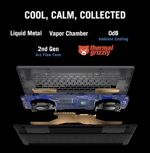 Image of ASUS ROG Zephyrus G16 Laptop 16.0 inch 240Hz WQXGA Display (Intel Ultra 9-285H, GeForce RTX 5070 Ti 12GB, 32GB LPDDR5X, 2x4TB SSD R0 (8TB), RGB KB, Thunderbolt 4, WiFi 7, Win 11 Pro) w /USB-C Dock