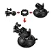 Suction Cup Mount for YI Dash Cam, Glue Adhesive Mount Compatible with Yi Dash Camera, with 2 Different Pivot Swivel Points(2 Pack), 2 Wipes(Dry and Wet), 2 Glue Double Sided Adhesive Tapes