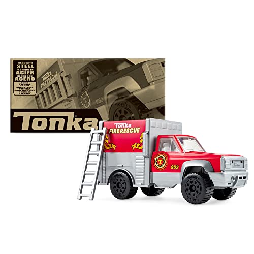 Tonka Steel Classics Rescue Truck-Frustration Free Packaging, Exclusive,Red #TOP29
