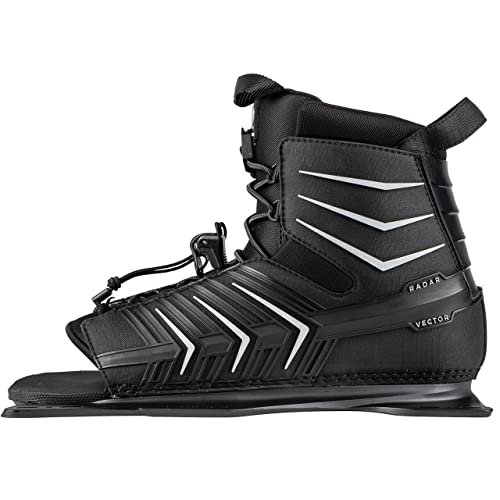 image for Radar Vector Waterski Boot, Front Feather Frame, X-Large, Black/Silver