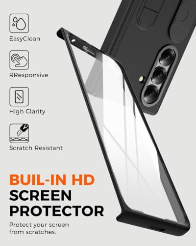 Image of Hybird Shockproof Back Cover Case for Samsung Galaxy Z Fold 8 Ultra Case with Wrist Strap, Screen Protector, Stand & Hinge Z Fold 8 Ultra 5G Cover