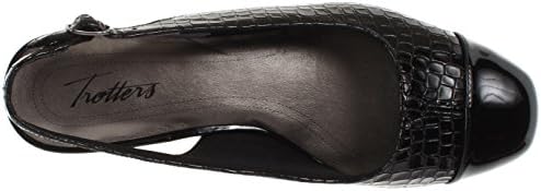 Trotters Women's Dea Slingback Sandal,Black Crocodile,12 M US | Image 4
