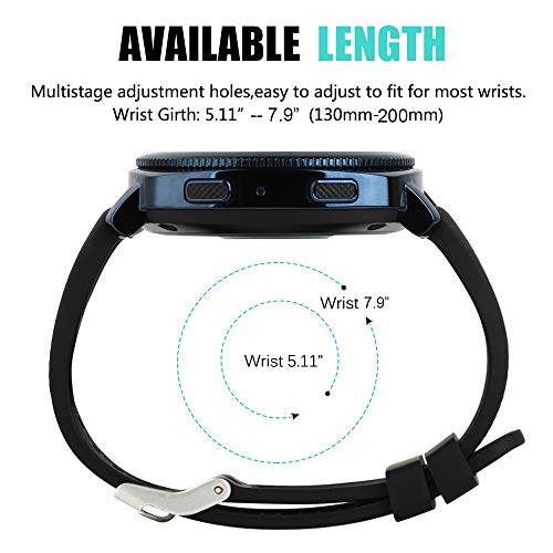 Honecumi 20MM/BAMI Compatible With Samsung Galaxy Active 2 Watch Band 40/44Mm/ Galaxy Watch 3 Band 41Mm/ Galaxy Watch 42Mm / Gear Sport/ Gear S2 Classic / Huawei Watch 2 /Garmin Vivoactive 3-20Mm Bands Strap Men Women thumb #5