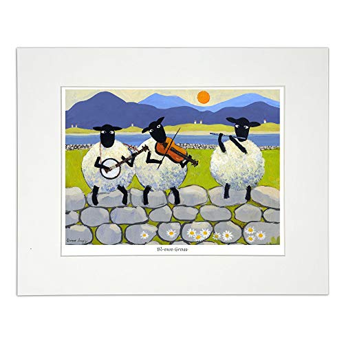 Bl-ewe Grass Thomas Joseph tableau mouton décoration murale cottage