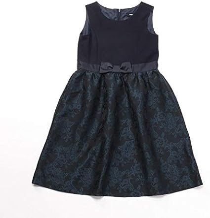 Amazon コムサイズムキッズ Comme Ca Ism 結婚式 発表会にも活躍 花柄 ワンピース 140cm 160cm ネイビー 140cm ワンピース チュニック 通販
