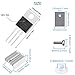 DKARDU 20 pcs IRF540 IRF540N Mosfet Transistor 33A 100V N-Channel Power MOSFET TO-220 with Heatsink Screw Washer Rubber Silicone Screwdriver for Home Industry and DIY