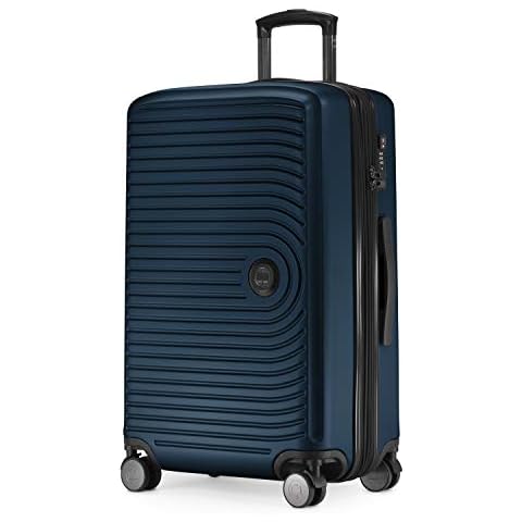 Hauptstadtkoffer MITTE - Medium Sized Hard Shell Suitcase, Expandable Check-in Luggage, TSA, 4 Double Spinner, 69 cm, 88 L,Darkblue Cover