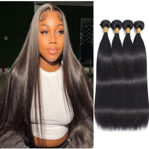 Straight Human Hair Bundles 14 16 18 20 Inch 100%