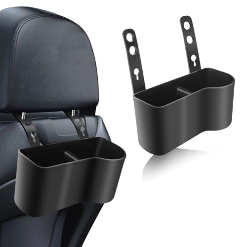 Porte-gobelet de voiture pour appuie-tête de voiture, réglable pour nourriture et boissons, organiseur multifonction pour dossier de siège de voiture et porte-gobelet de siège arrière