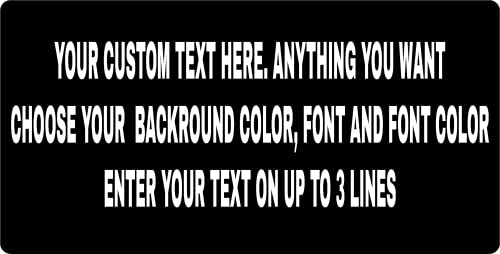 Personalized Custom Bumper Sticker- Design Your Own (Multiple Sizes And Quantities. (3 X 8 Inch Single) #TOP6