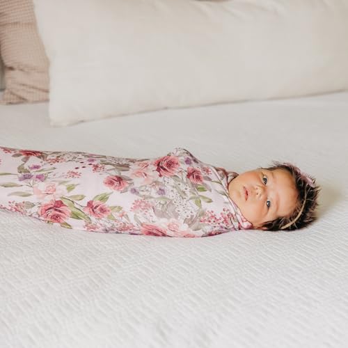 Image of Copper Pearl Swaddle Blankets for Newborns | Soft Stretchy Receiving Blankets for Boys and Girls | Large 46 x 46 Inch Baby Blankets | Lightweight and Breathable Swaddles | Deborah