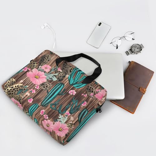 Funda para portátil ALAZA con estampado Leopardo y flores 13-15.6 pulg miniatura 6