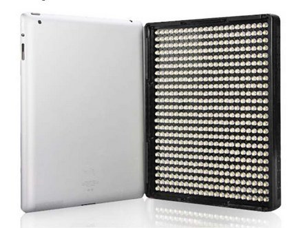 Lumière LED portable Gowe pour éclairer un visage sombre en vidéo avec un caméscope Canon Nikon