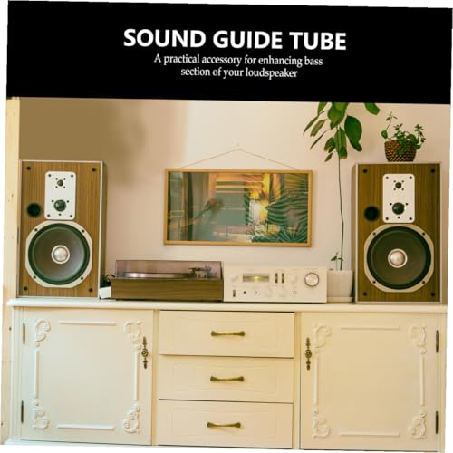 Tubo guía de sonido del subwoofer plástico SHINEOFI para salida de graves de altavoz 4