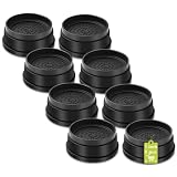 Picture of Yookwutar 8 Pack Furniture Risers 1 Inch, Adjustable Bed Risers Heavy Duty for Table Desk Couch Chair Sofa Cabinet Bed Frame Dorm, Round Stackable Table Leg Risers Lift Height 1", 2" or 3", Black