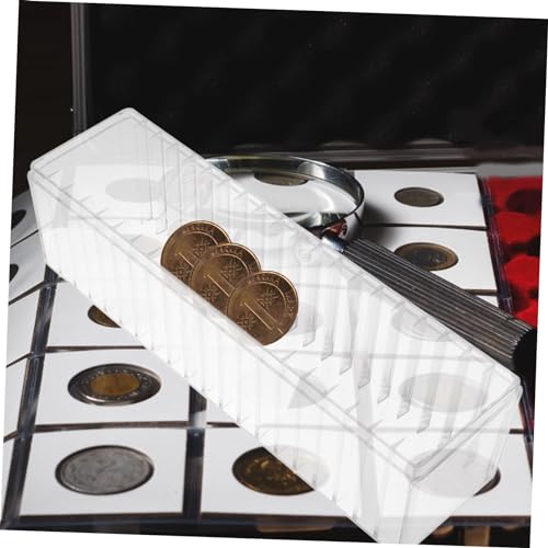 Caja organizadora transparente para monedas con capacidad 20 miniatura 7