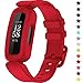 TopPerfekt Correas compatibles con Fitbit Ace 3 para niños, Silicona Suave, Resistente al Agua, Accesorios para Pulsera de Reloj Deportivo, Correa de Repuesto para Fitbit Ace 3 niños y niñas (Rojo)