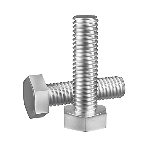 Image of 1 /2-13 x 1-1 /2 inch (1 to 7 inch Optional) Hex Head Screw Bolt, Stainless Steel 18-8(304), Fully Threaded,10pcs