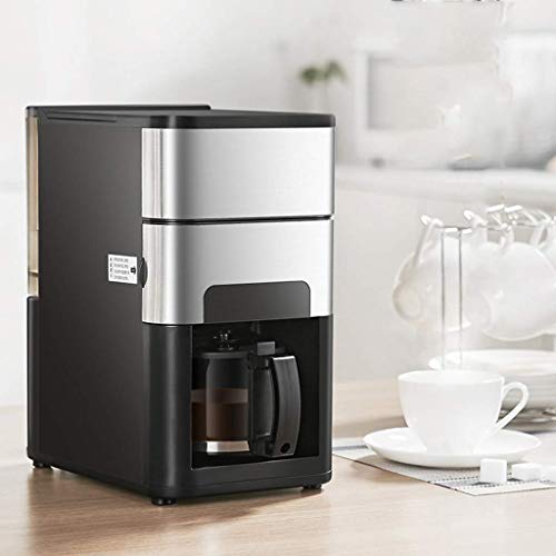 GLJTUO Kaffeevollautomat, 900 W, Haushaltskaffeemaschine, Vollautomatische Kaffeemühle, Edelstahl, Programmierbar, Geräuscharmer Betrieb, Anti-Tropf-Einstellungen – Bild 4