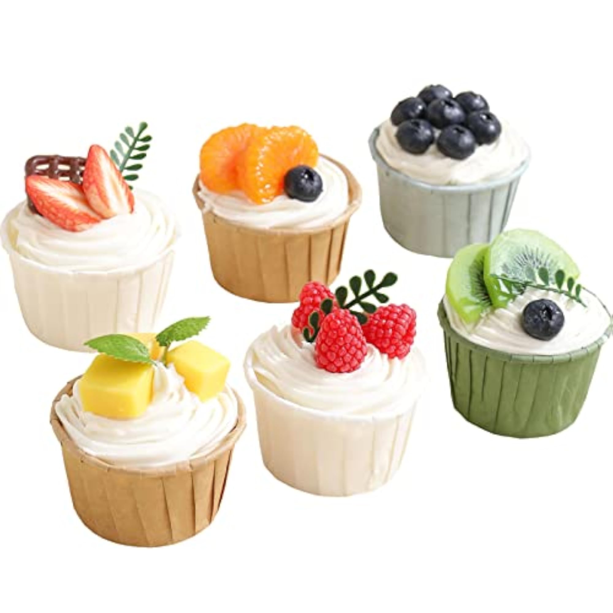 Fake Cupcakes for Display, Realistic Decor