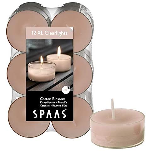 Spaas Cotton Blossom Scented Tealights, 12 Pack Cover