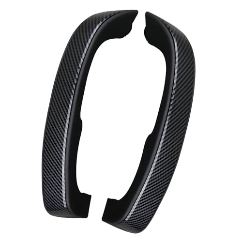omoZone Pair Interior Door Pull Handle Armrest Inside Grab Handle Front Left&Right Side Ebony Carbon Fiber Compatible with 2010-2014 Chevrolet Chevy Silverado GMC Sierra Replaces 25932417 25932420