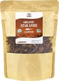 52USA Organic Star Anise, 16 Ounce (Pack of 1), NON-GMO Verified Chinese Star Anise Whole, Dried Sta
