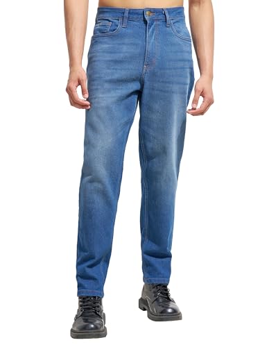 Image of Highlander Men Men's Straight Relaxed Fit Jeans | Stretchable | Everyday Comfort & Style| Jeans for Man|Premium Cotton Blend